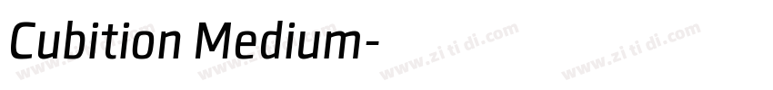 Cubition Medium字体转换